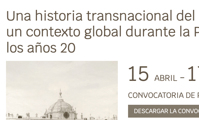 Una historia transnacional del humanitarismo español en un contexto global durante la Primera Guerra Mundial y los años 20